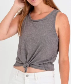 Women Nayked Apparel Tank Tops>Ladies Ridiculously Soft Lightweight Knotted Tank