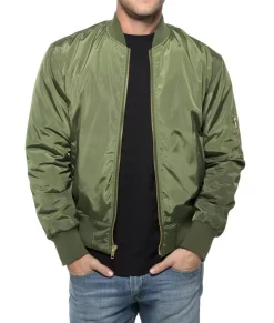Men Nayked Apparel Outerwear>Men'S Bomber Jacket