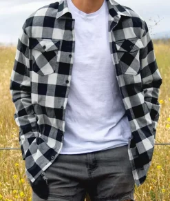 Men Nayked Apparel Shirts>Men'S Classic Flannel Shirt