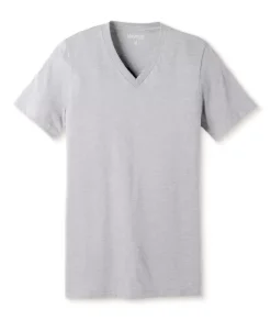 Men Nayked Apparel Shirts>Men'S Classic Soft Heathered Short Sleeve V-Neck T-Shirt
