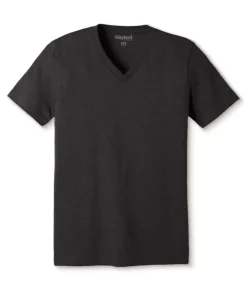 Men Nayked Apparel Shirts>Men'S Classic Soft Heathered Big Short Sleeve V-Neck T-Shirt