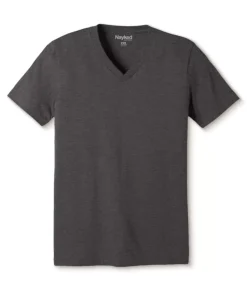 Men Nayked Apparel Shirts>Men'S Classic Soft Heathered Big Short Sleeve V-Neck T-Shirt