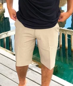 Men Nayked Apparel Swim>Men'S Khaki Hybrid Stretch Short