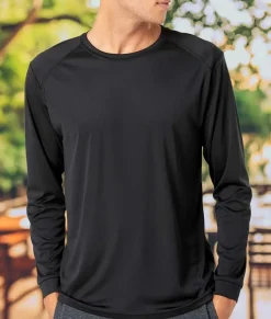 Men Nayked Apparel Shirts>Men'S Long Islander Performance Upf Long Sleeve T-Shirt