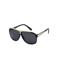 Men Nayked Apparel Accessories>Men'S Metal Flat-Top Aviator Sunglasses, Lifetime Guarantee