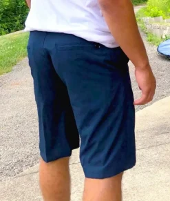 Men Nayked Apparel Swim>Men'S Navy Hybrid Stretch Short/Discontinued