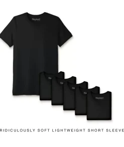 Men Nayked Apparel T-Shirts>Men'S 6Pk Ridiculously Soft Lightweight Crew Neck T-Shirt