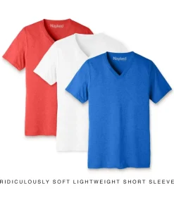 Men Nayked Apparel T-Shirt Packs>Men'S 3Pk Ridiculously Soft Lightweight V-Neck T-Shirt Favorites