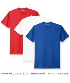 Men Nayked Apparel T-Shirts>Men'S 3Pk Ridiculously Soft Midweight Crew T-Shirt Favorites