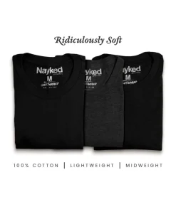Men Nayked Apparel T-Shirts>Men'S 3Pk Tri-Nayked Short Sleeve Crew Neck T-Shirts