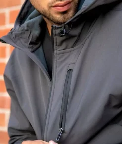 Men Nayked Apparel Outerwear>Men'S Poly-Tech Soft Shell Jacket