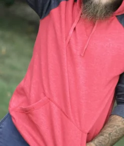 Men Nayked Apparel Shirts>Men'S Ridiculously Soft Big Fleece Raglan Hoodie