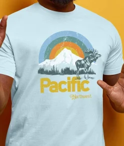 Men Nayked Apparel Shirts>Men'S Ridiculously Soft Big Graphic T-Shirt | Pacific Northwest