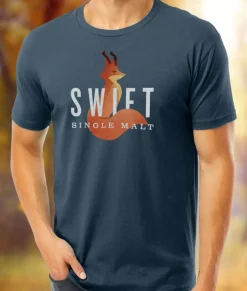 Women Nayked Apparel Tops>Men'S Ridiculously Soft Cotton Graphic Tee | Swift Single Malt