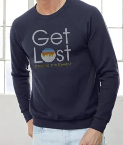 Men Nayked Apparel Shirts>Men'S Ridiculously Soft Fleece Pullover Graphic Sweatshirt | Get Lost