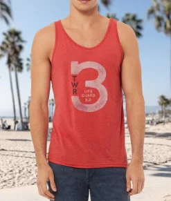 Men Nayked Apparel Shirts>Men'S Ridiculously Soft Graphic Tank | Lifeguard