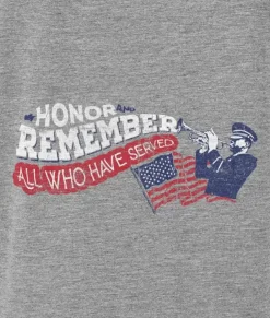 Men Nayked Apparel Shirts>Men'S Ridiculously Soft Lightweight Long Sleeve Graphic Crew Shirt | Honor And Remember