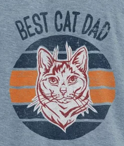 Men Nayked Apparel T-Shirts>Men'S Ridiculously Soft Lightweight Graphic Tee | Best Cat Dad