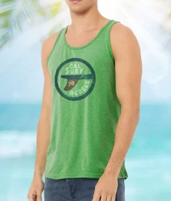 Men Nayked Apparel Shirts>Men'S Ridiculously Soft Lightweight Graphic Tank Top | Surf Rebels