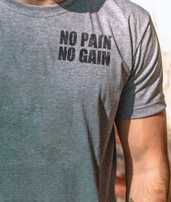 Men Nayked Apparel Shirts>Men'S Ridiculously Soft Lightweight Graphic Tee | No Pain No Gain
