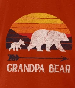 Men Nayked Apparel T-Shirts>Men'S Ridiculously Soft Lightweight Graphic Tee | Grandpa Bear