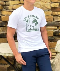 Men Nayked Apparel Shirts>Men'S Ridiculously Soft Lightweight Graphic Tee | Let'S Coast