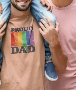 Men Nayked Apparel T-Shirts>Men'S Ridiculously Soft Lightweight Graphic Tee | Proud Dad