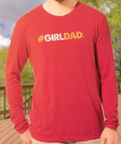 Men Nayked Apparel Shirts>Men'S Ridiculously Soft Lightweight Long Sleeve Graphic Tee | #Girldad