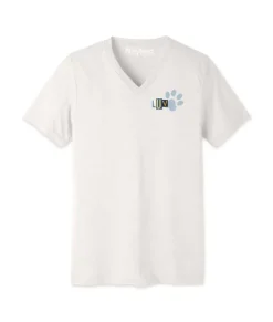 Men Nayked Apparel Shirts>Men'S Ridiculously Soft Lightweight V-Neck Graphic Tee | Luv Paw Print