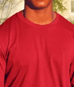 Men Nayked Apparel Shirts>Men'S Ridiculously Soft Long Sleeve 100% Cotton T-Shirt