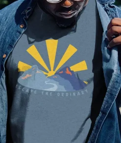 Men Nayked Apparel Shirts>Men'S Ridiculously Soft Midweight Graphic Tee | Escape The Ordinary