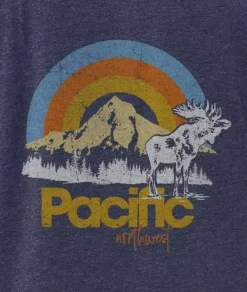 Men Nayked Apparel Shirts>Men'S Ridiculously Soft Midweight Raglan Hooded Graphic Sweatshirt | Pacific Northwest