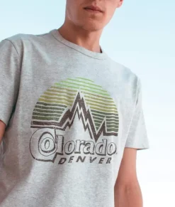 Men Nayked Apparel Shirts>Men'S Ridiculously Soft Midweight Graphic Tee | Denver Colorado