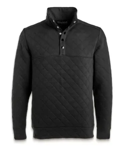 Men Nayked Apparel Hoodies & Sweatshirts>Men'S Ridiculously Soft Quilted Snap Pullover