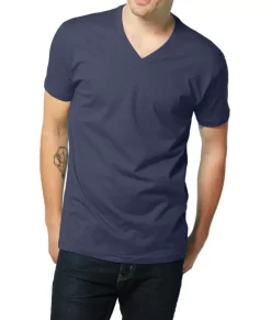 Men Nayked Apparel Shirts>Men'S Ridiculously Soft Short Sleeve V-Neck 100% Cotton Shirt | Discontinued Colors