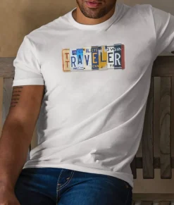 Men Nayked Apparel T-Shirts>Men'S Ridiculously Soft Sueded Graphic Tee | Traveler