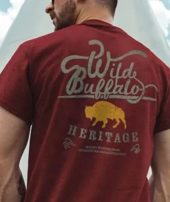 Men Nayked Apparel Shirts>Men'S Ridiculously Soft Sueded Graphic Tee | Wild Buffalo