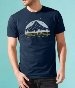 Men Nayked Apparel T-Shirts>Men'S Ridiculously Soft Sueded Graphic Tee | Explore