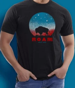 Men Nayked Apparel T-Shirts>Men'S Ridiculously Soft Sueded Big Graphic Tee | Roam