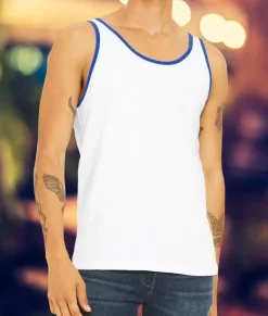 Men Nayked Apparel Tanks>Men'S Ridiculously Soft Two-Tone Lightweight Tank Top