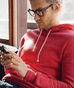 Men Nayked Apparel Shirts>Men'S Ridiculously Soft Vintage Recycled Fleece Hoodie