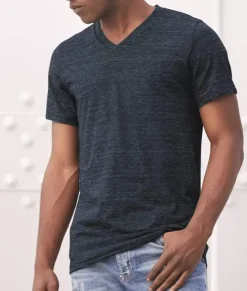 Men Nayked Apparel Shirts>Men'S Short Sleeve Slub Jersey V-Neck T-Shirt