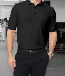 Men Nayked Apparel Polos>Men'S Soft Big Pique Polo Shirt