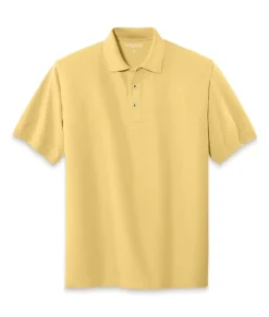 Men Nayked Apparel Polos>Men'S Soft Big Pique Polo Shirt