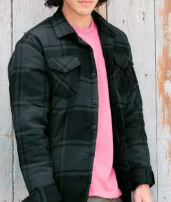 Men Nayked Apparel Outerwear>Men'S Soft Insulated Flannel Jacket