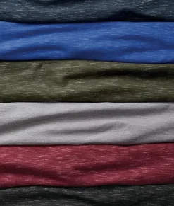 Men Nayked Apparel T-Shirts>Men'S Soft Lightweight Marled Crew Neck T-Shirt