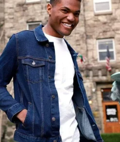 Men Nayked Apparel Outerwear>Men'S Soft Vintage Denim Jacket