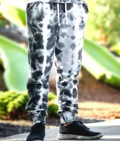 Men Nayked Apparel Bottoms>Men'S Soft Washed Tie Dye Fleece Joggers