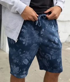Men Nayked Apparel Bottoms>Men'S Tie Dye Fleece Shorts