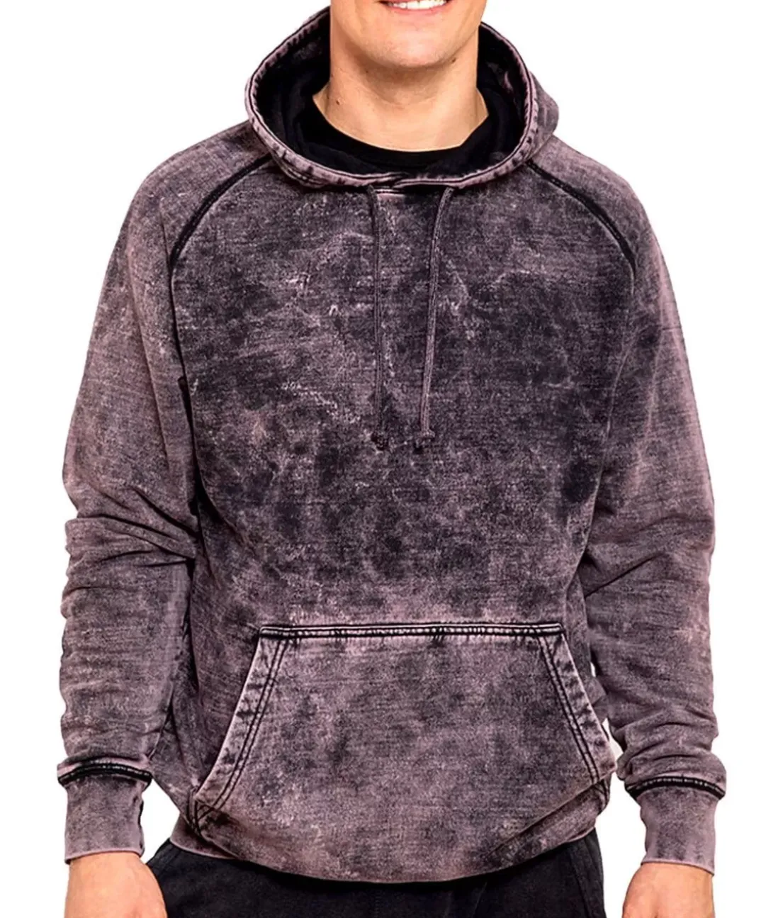 Men Nayked Apparel Shirts>Men'S Vintage Fleece Raglan Hoodie